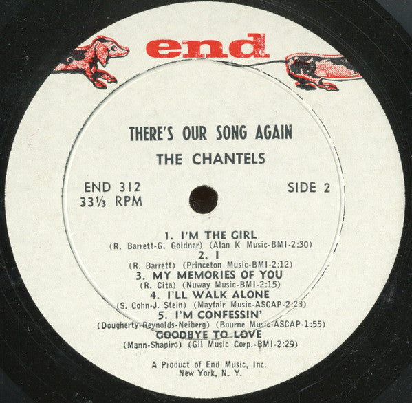 The Chantels : There's Our Song Again (LP, Album, Mono)