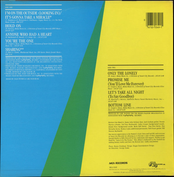 Cooper And Ross : Bottom Line (LP, Album)