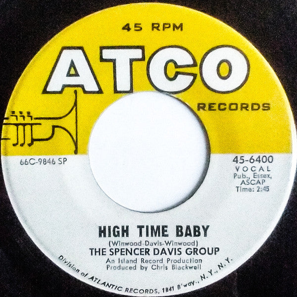 The Spencer Davis Group : Keep On Running / High Time Baby (7", SP )