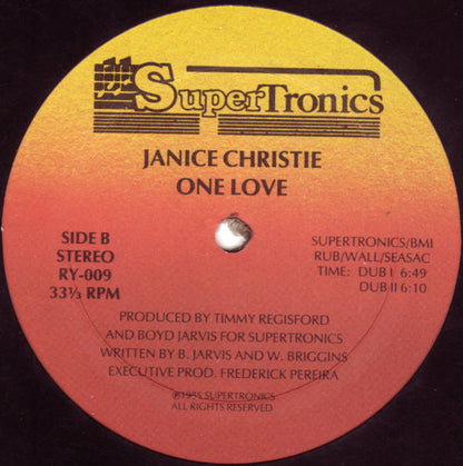 Janice Christie : One Love (12", Single)