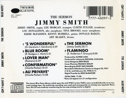 Jimmy Smith : The Sermon! (CD, Album, RE, San)