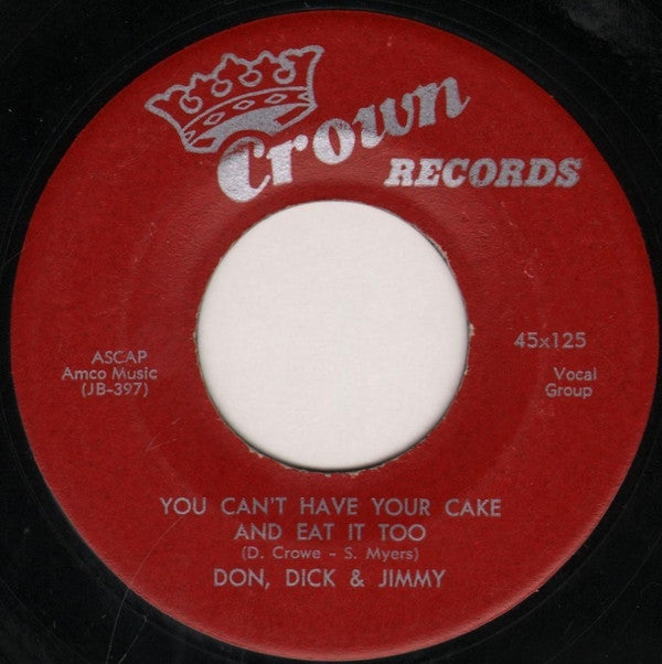 Don, Dick & Jimmy : That's What I Like (7", Single)