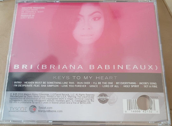 Briana Babineaux : Keys To My Heart (CD, Album)