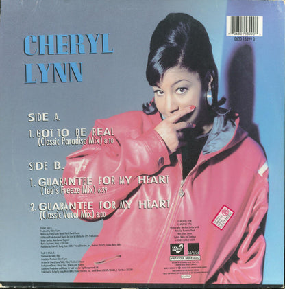 Cheryl Lynn : Got To Be Real / Guarantee For My Heart (12")