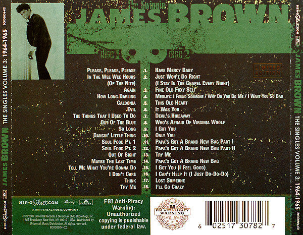 James Brown : The Singles, Volume 3: 1964-1965 (2xCD, Comp, Ltd, RM)