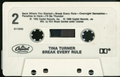 Tina Turner : Break Every Rule (Cass, Album, Club)