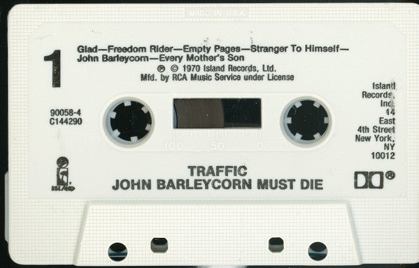 Traffic : John Barleycorn Must Die (Cass, Album, Club, RE)