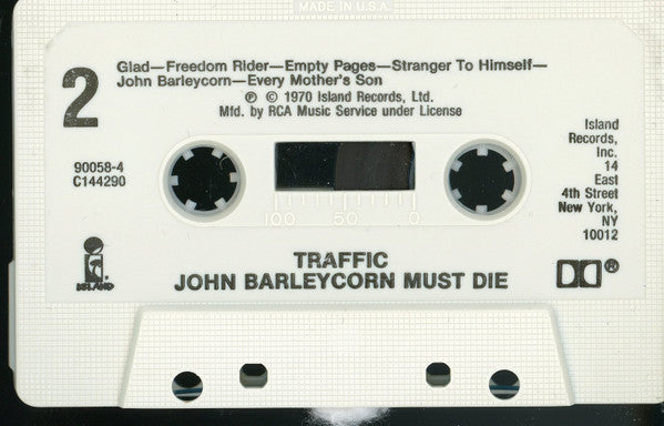 Traffic : John Barleycorn Must Die (Cass, Album, Club, RE)