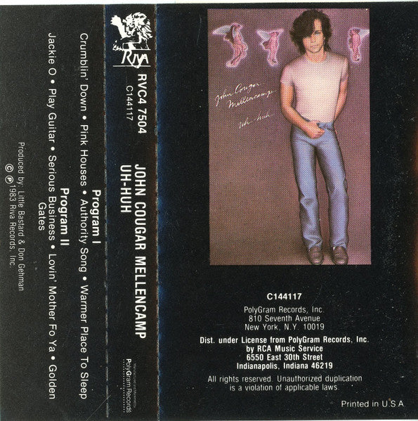 John Cougar Mellencamp : Uh-Huh (Cass, Album, Club)