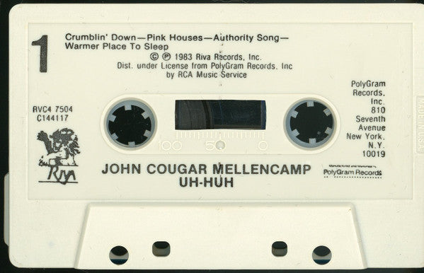 John Cougar Mellencamp : Uh-Huh (Cass, Album, Club)