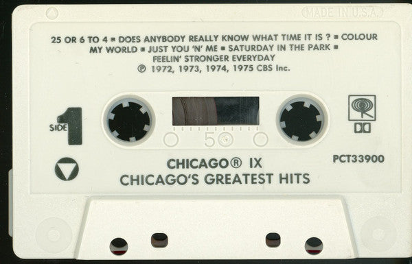 Chicago (2) : Chicago IX - Chicago's Greatest Hits (Cass, Comp)