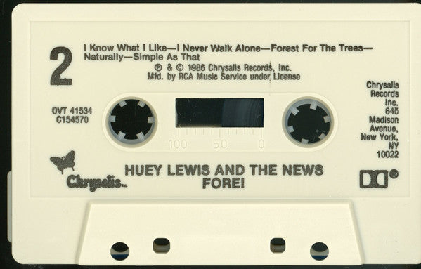 Huey Lewis & The News : Fore! (Cass, Album, Club, Dol)