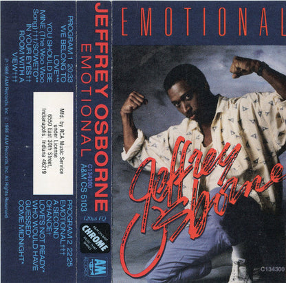 Jeffrey Osborne : Emotional (Cass, Album, Club, RCA)