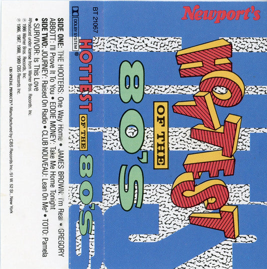 Various : Newport's Hottest Hits Of The 80's (Cass, Comp, Promo, Dol)
