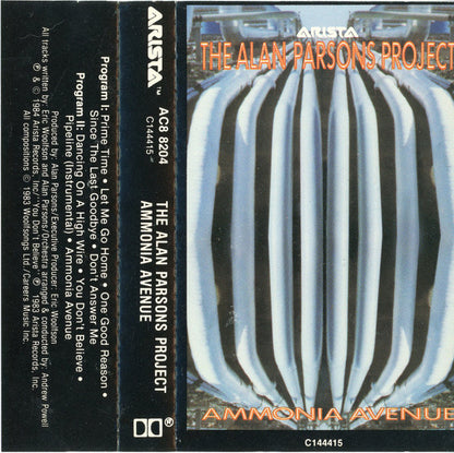 The Alan Parsons Project : Ammonia Avenue (Cass, Album, Club, Dol)