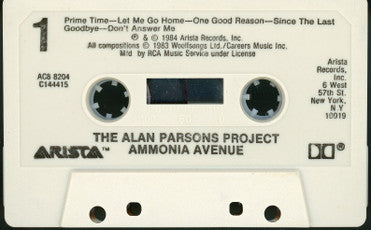 The Alan Parsons Project : Ammonia Avenue (Cass, Album, Club, Dol)