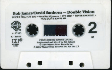 Bob James & David Sanborn : Double Vision (Cass, Album, Club, RE, BMG)