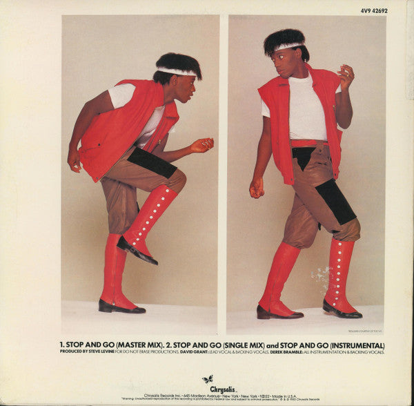 David Grant : Stop And Go (12", Promo)