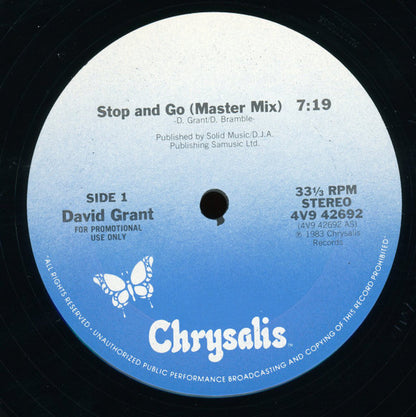 David Grant : Stop And Go (12", Promo)