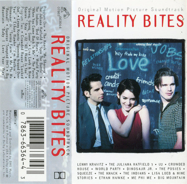 Various : Reality Bites (Original Motion Picture Soundtrack) (Cass, Comp)