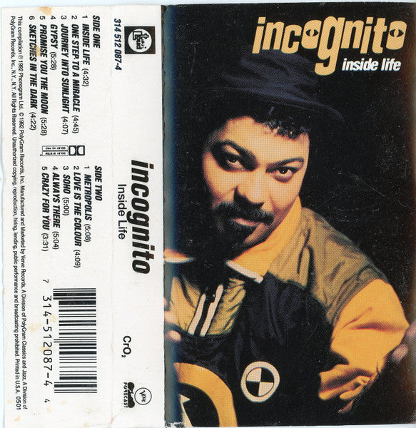 Incognito : Inside Life (Cass, Album)