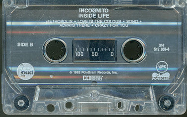 Incognito : Inside Life (Cass, Album)
