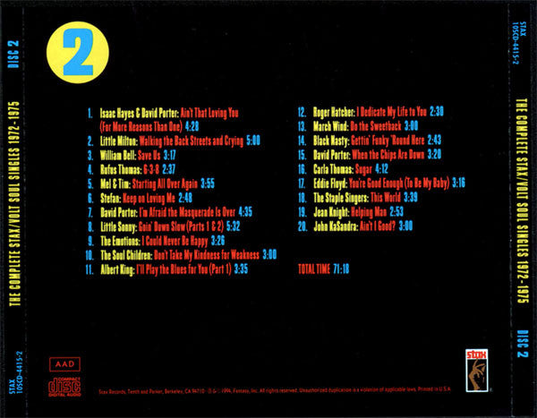 Various : The Complete Stax/Volt Soul Singles Volume 3 (1972-1975)  (10xCD, Comp + Box)