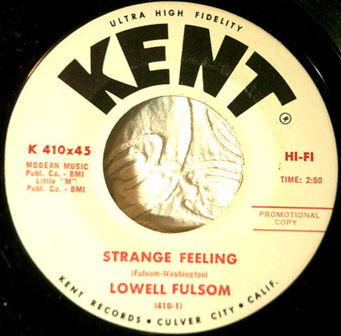 Lowell Fulson : Strange Feeling (7", Single, Promo)