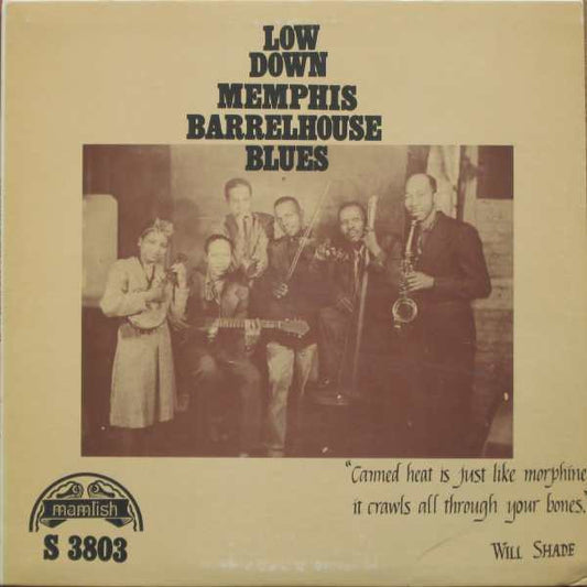 Various : Low Down Memphis Barrelhouse Blues (LP, Comp)