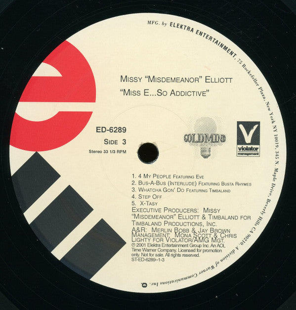 Missy Elliott : Miss E ...So Addictive (2xLP, Album, Promo)