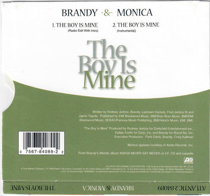 Brandy (2) & Monica : The Boy Is Mine (CD, Single)