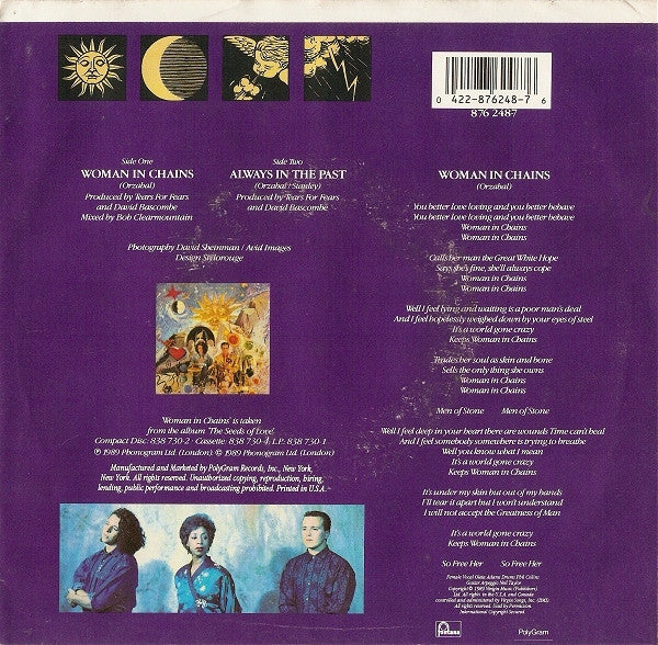 Tears For Fears : Woman In Chains (7", Single)