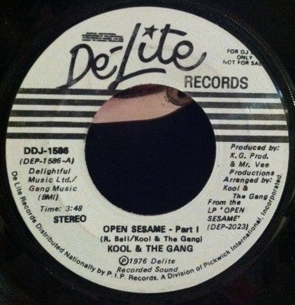 Kool & The Gang : Open Sesame (7", Mono, Promo)