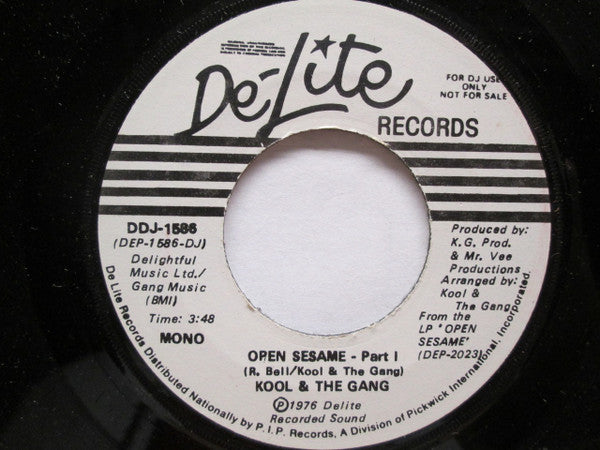 Kool & The Gang : Open Sesame (7", Mono, Promo)