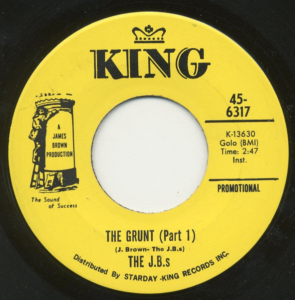 The J.B.'s : The Grunt (7", Promo)
