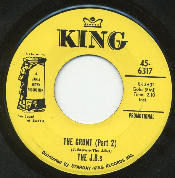 The J.B.'s : The Grunt (7", Promo)