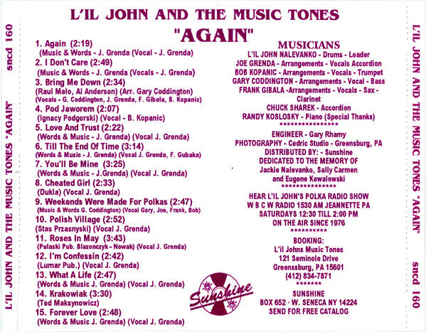 Li'l John and The Music Tones : Again (CD, Album)
