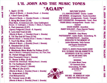 Li'l John and The Music Tones : Again (CD, Album)