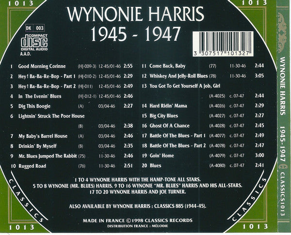 Wynonie Harris : 1945-1947 (CD, Comp)