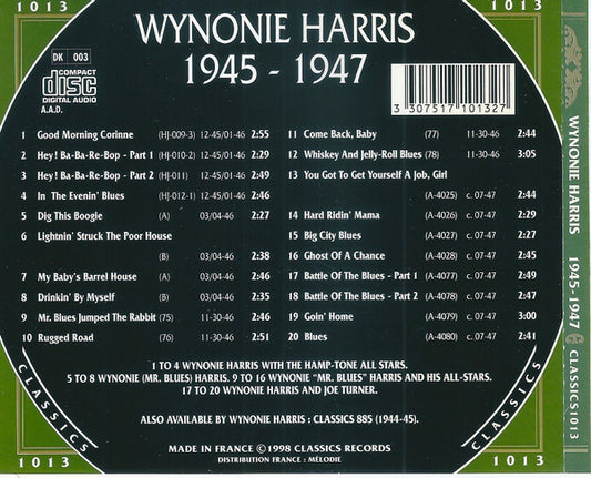 Wynonie Harris : 1945-1947 (CD, Comp)