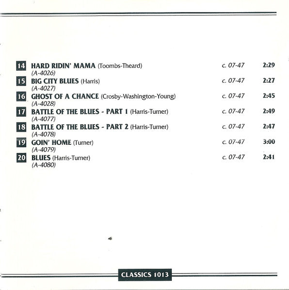 Wynonie Harris : 1945-1947 (CD, Comp)