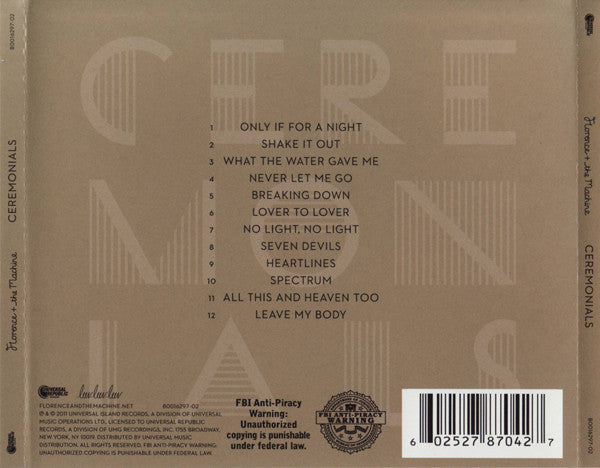 Florence And The Machine : Ceremonials (CD, Album)