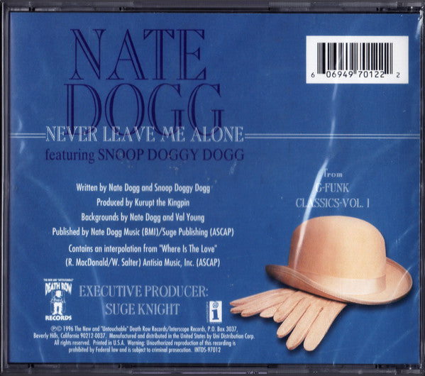Nate Dogg : Never Leave Me Alone (CD, Single)