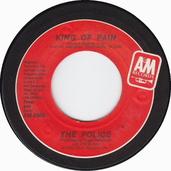 The Police : King Of Pain (7", Single, Styrene, X -)