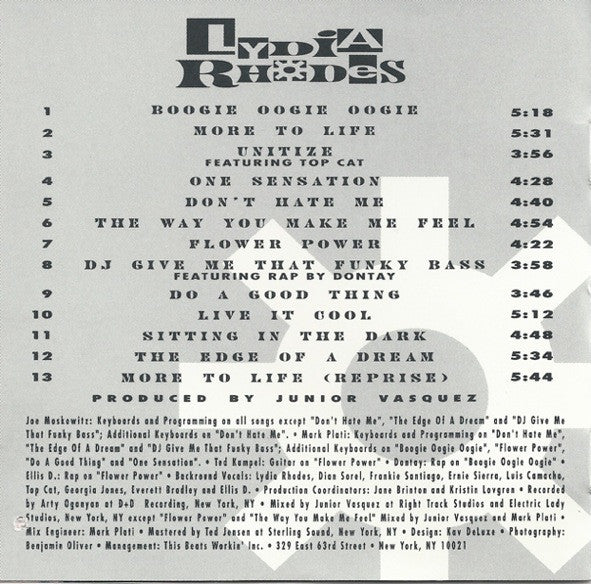 Lydia Rhodes : More To Life! (CD, Album)
