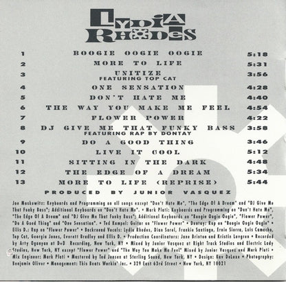 Lydia Rhodes : More To Life! (CD, Album)