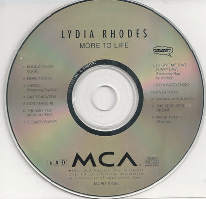 Lydia Rhodes : More To Life! (CD, Album)