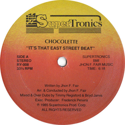 Chocolette : It's That East Street Beat (12")