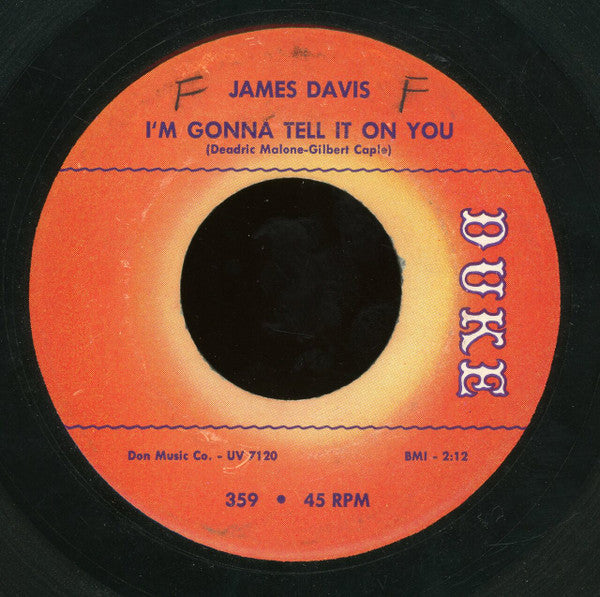 James "Thunderbird" Davis : I'm Gonna Tell It On You (7", Single)