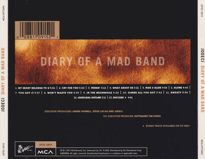 Jodeci : Diary Of A Mad Band (CD, Album)